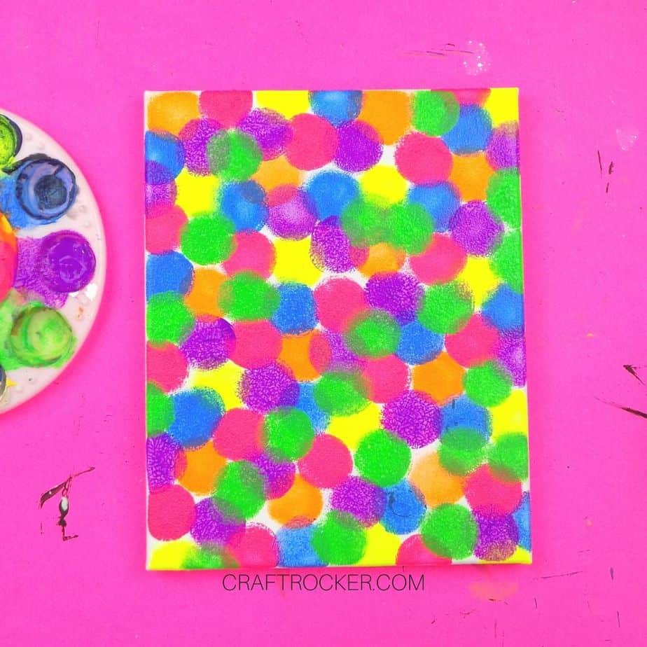 Multi-Color Painted Circles on Canvas - Craft Rocker