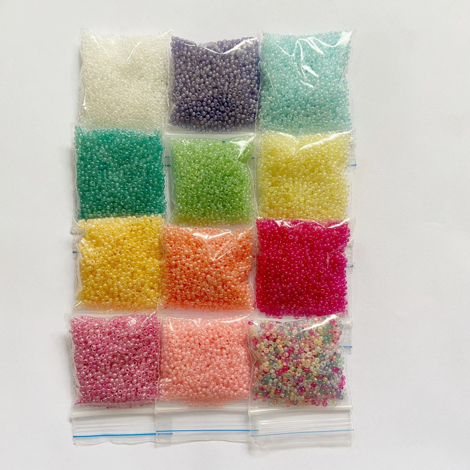 Pastel Transparent Seed Beads Craftrootsindia