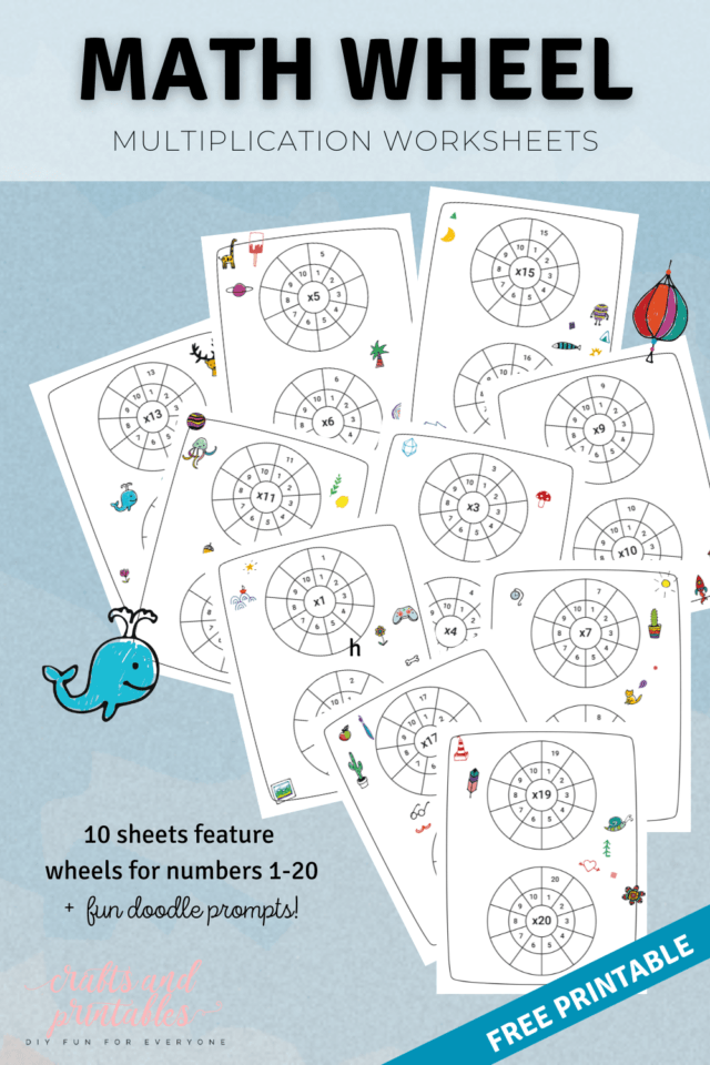 10 Free Math Wheel Multiplication Worksheets Crafts And Printables