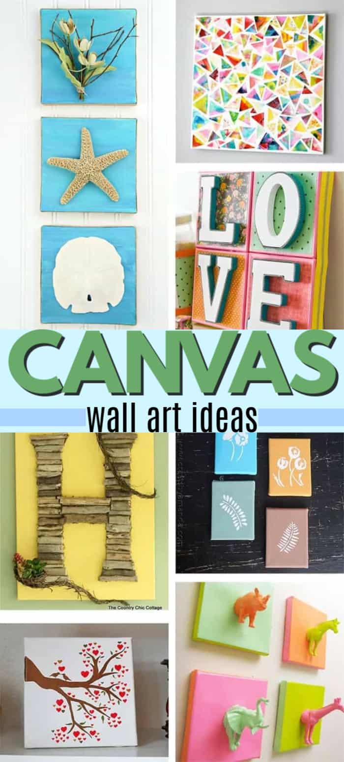 DIY Canvas Wall Art Ideas 35+ canvas tutorials