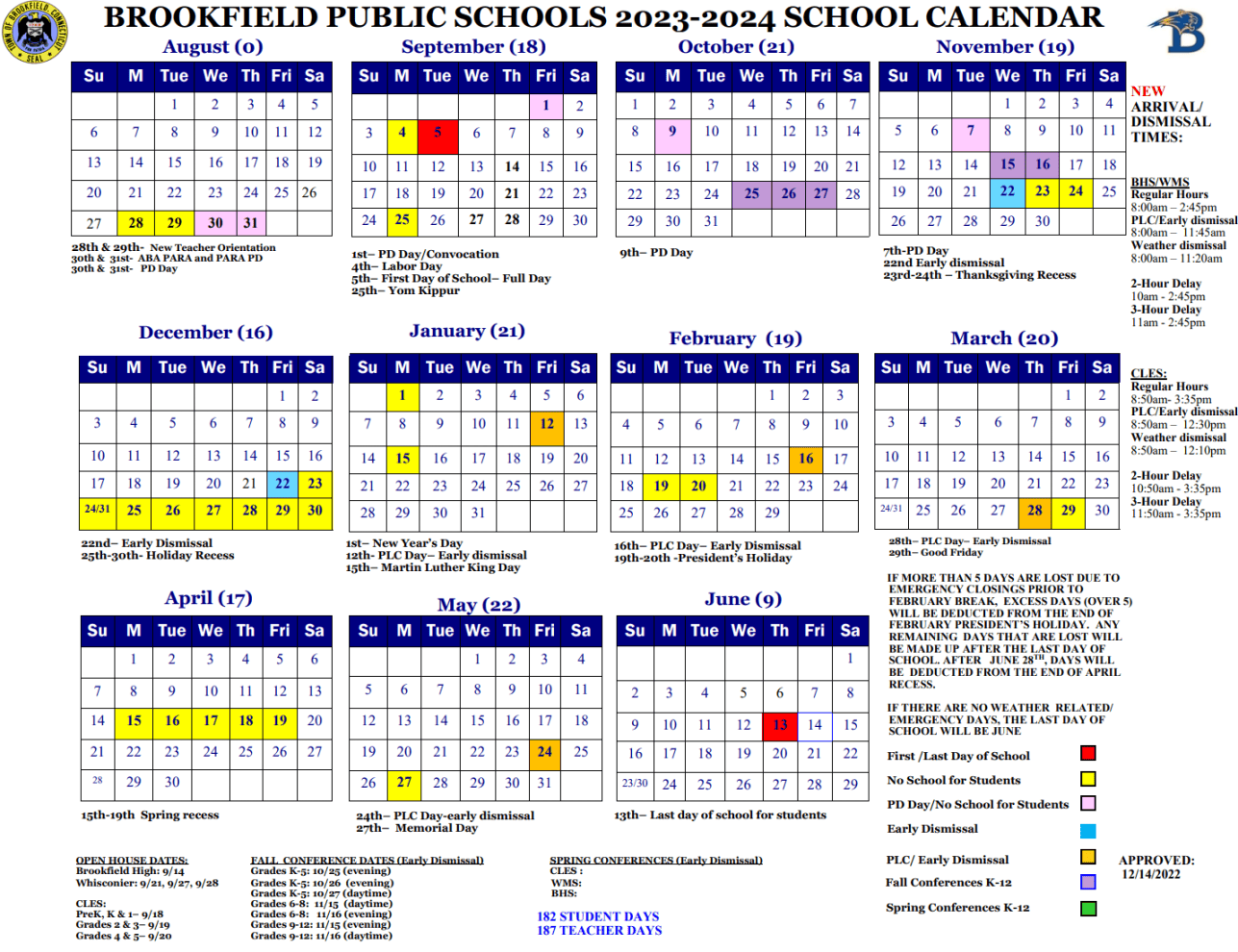 Danbury School Calendar 20242025 Good calendar idea