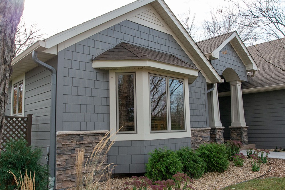 Blaine MN James Hardie Siding Aged Pewter Shake Shingles