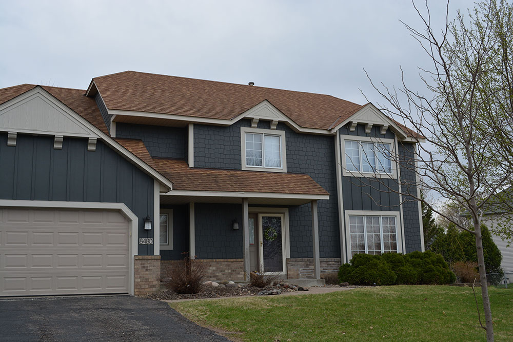Cottage Grove MN James Hardie Iron Gray Board Batten & Shake Siding