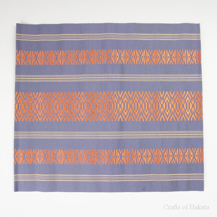 福岡、博多織のHakata Japan | 財布,バッグ,Comma,帯など博多土産屋 博多織手織りマット（青） | 博多伝統工芸品オンラインショップ