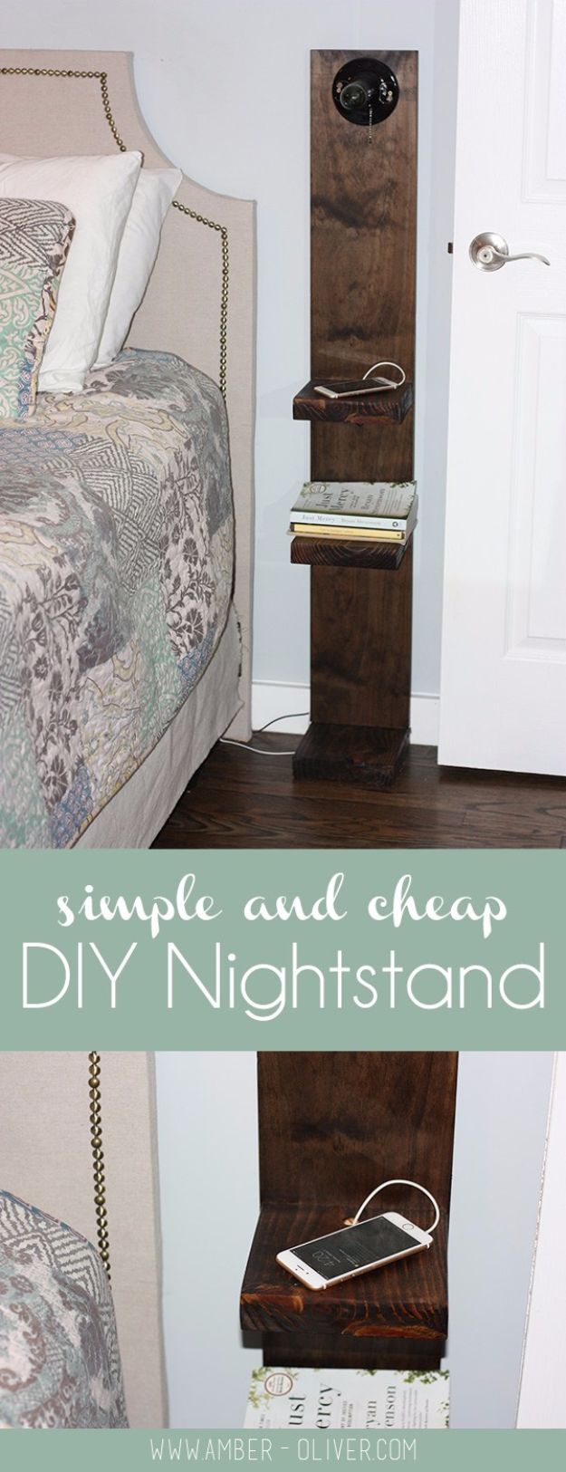 15 Spectacular DIY Nightstands For Your Room Craftsonfire