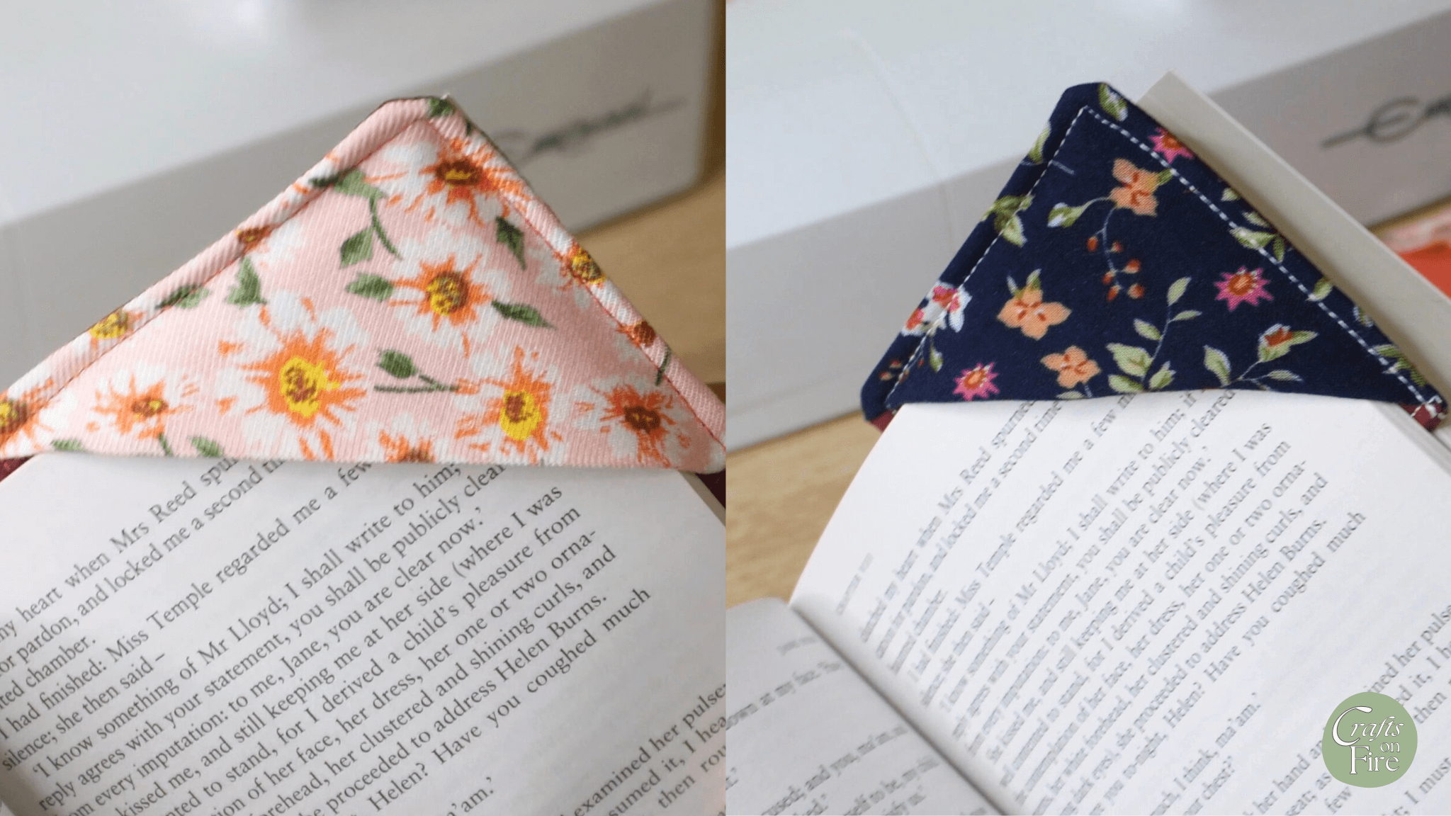 How To Sew A Corner Bookmark Craftsonfire