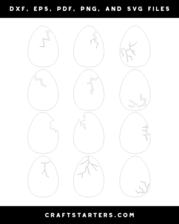 Cracked Egg Template
