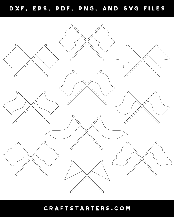 Color Guard Cross Flags