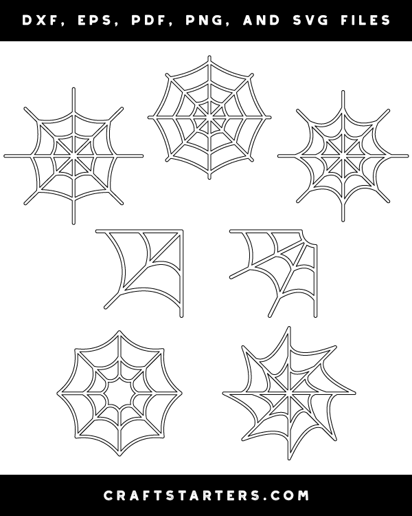 Spider Web Cut Out Template