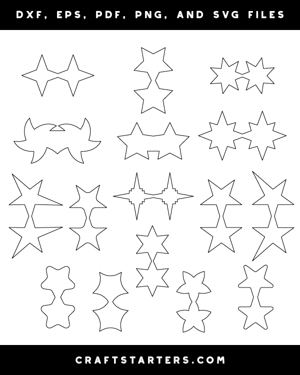 Star Shape Template To Cut Out