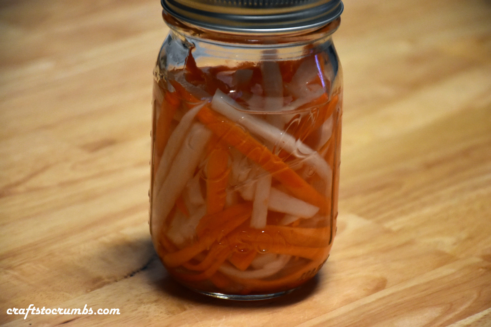Pickled Daikon and Carrots Crafts to Crumbs