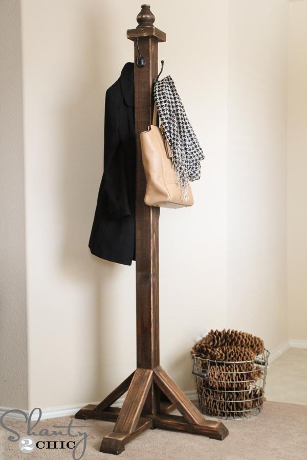 25 DIY Coat Rack Ideas Craftsy