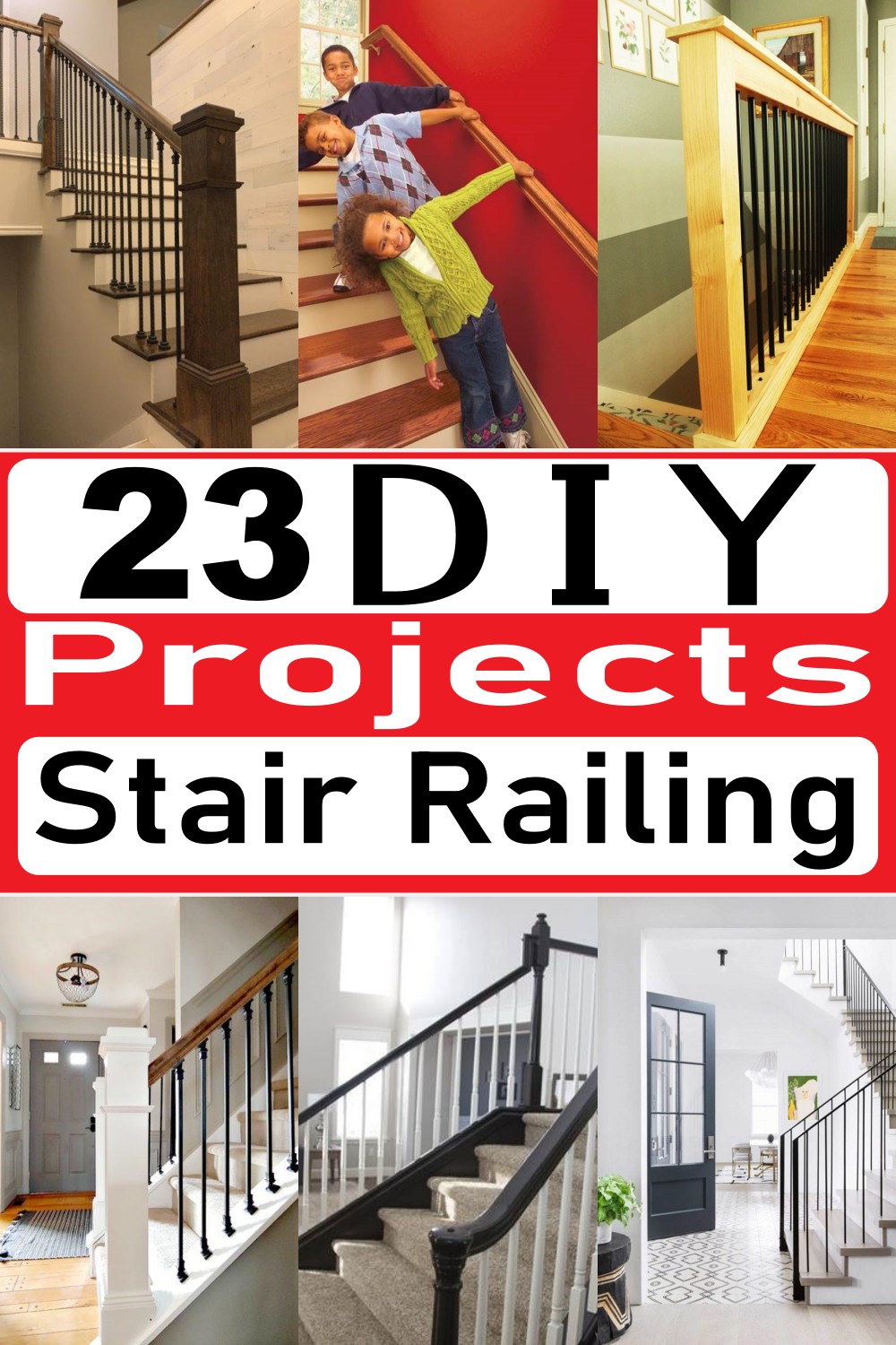 23 DIY Stair Railing Projects For Home Decor Craftsy