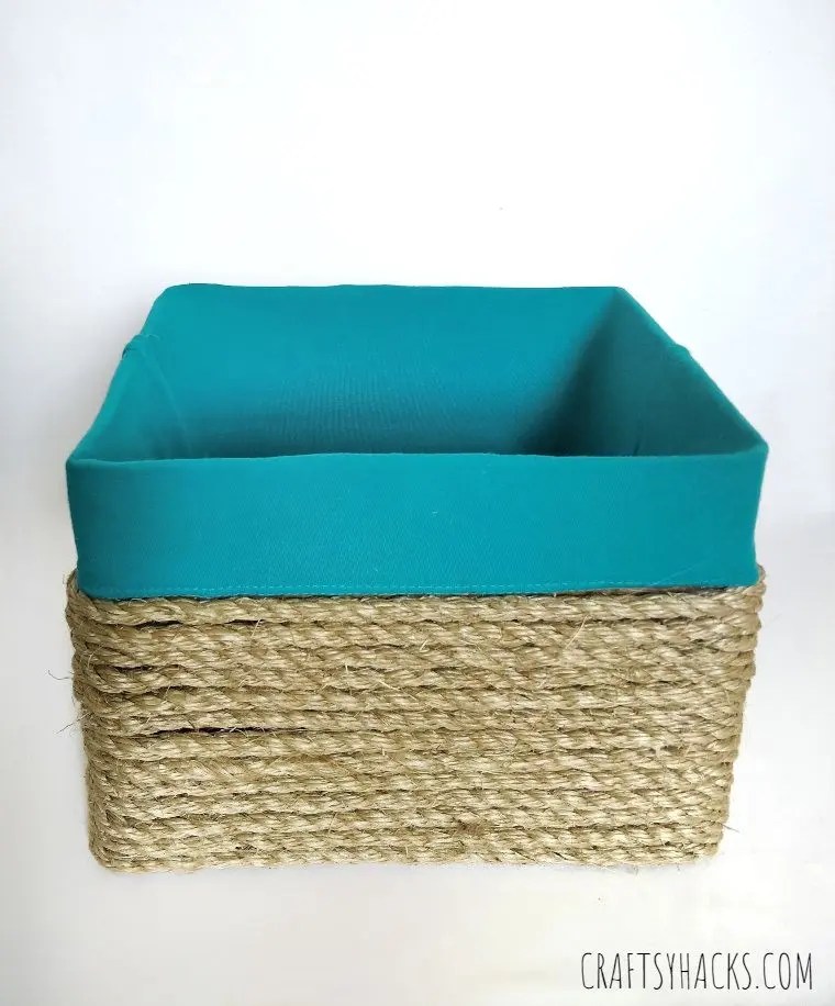 DIY Rope Basket Out of Cardboard Box Craftsy Hacks