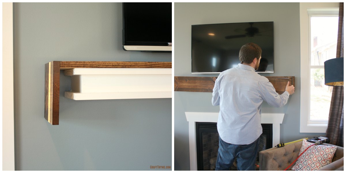 Fireplace Mantle Makeover – The Reaganskopp Homestead