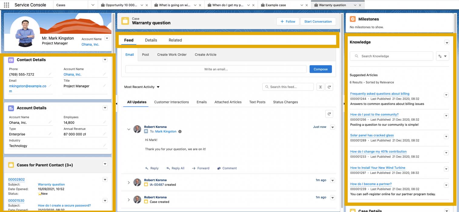 Knowledge base in Salesforce Service Cloud Craftware