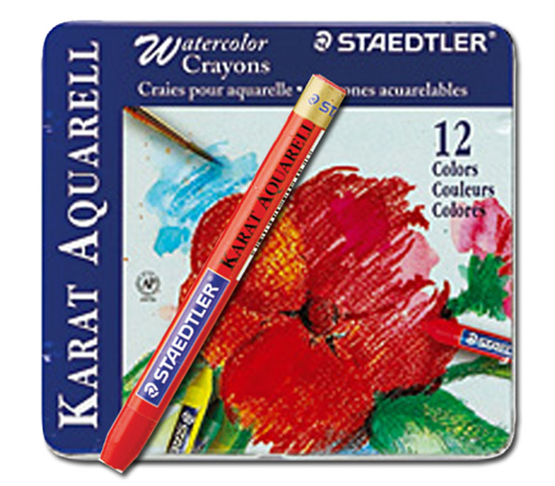 Staedtler Mars Karat Aquarell Watercolor Crayon 12 Piece Craft