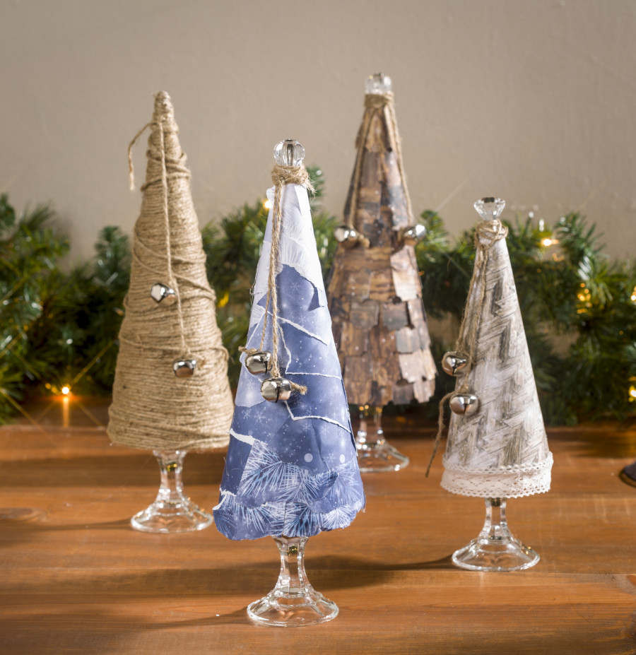 Winter Paper Mache Cone Tablescape Craft Warehouse