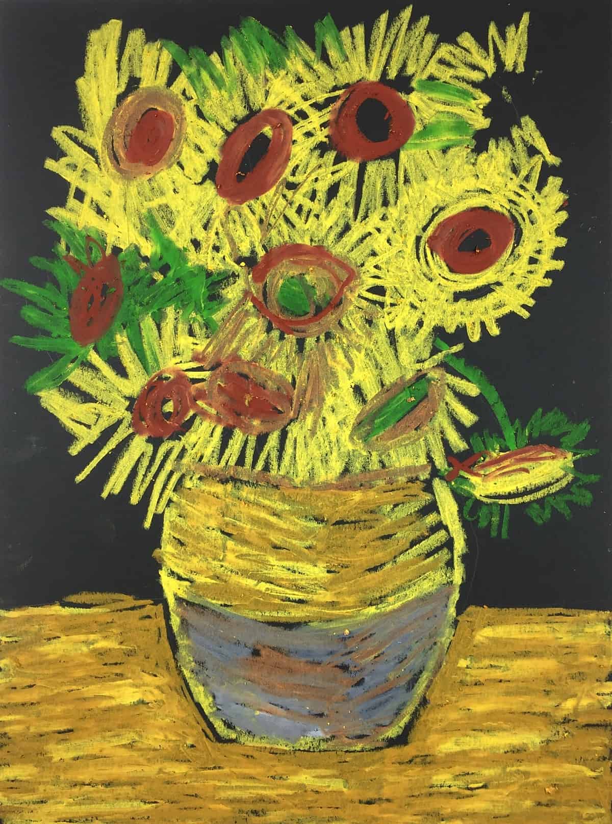 Van Gogh Meets Oil Pastels Make a Van Gogh Oil Pastel Project · Craftwhack