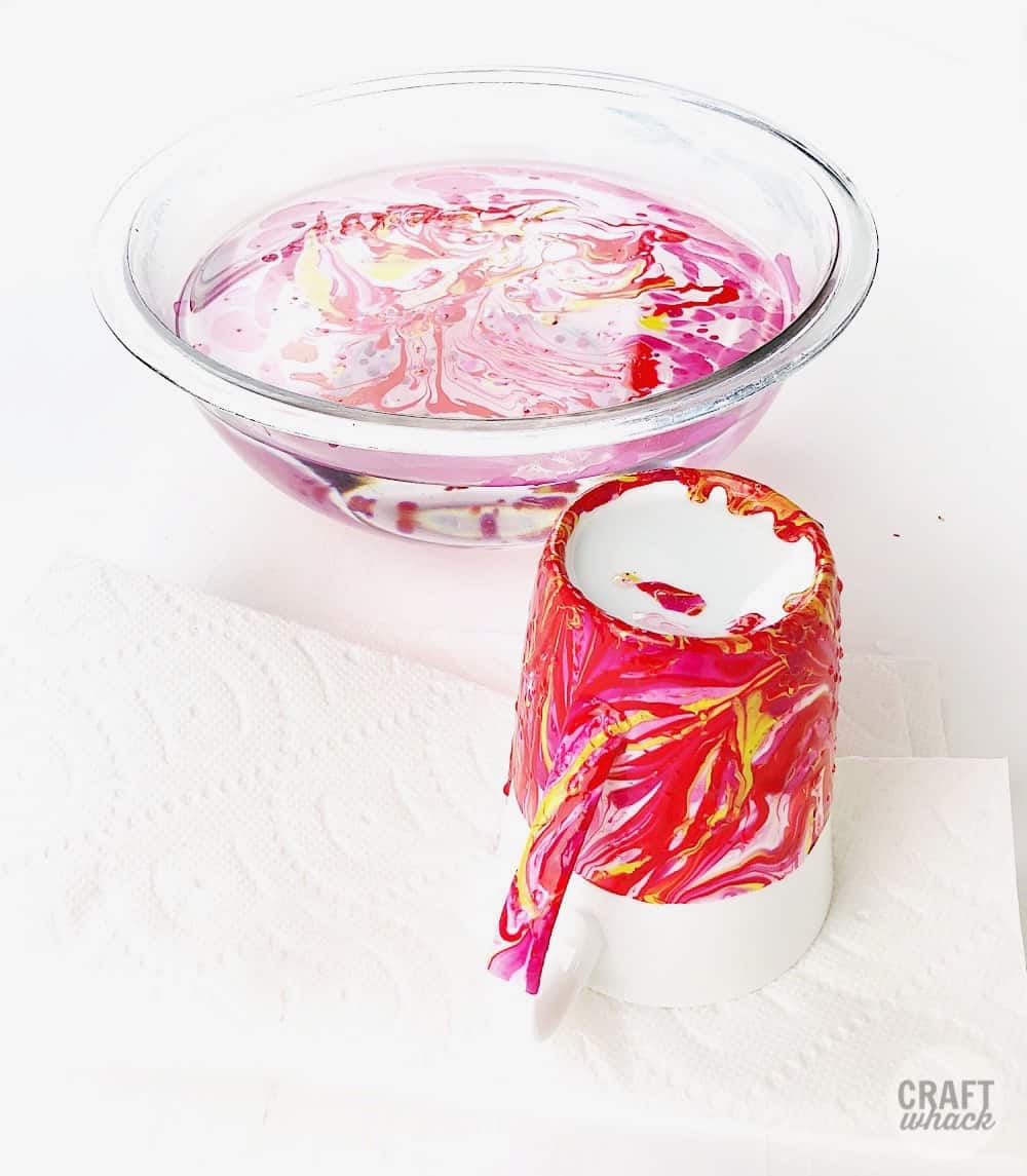 DIY Marbled Mugs (Using Nail Polish!) · Craftwhack