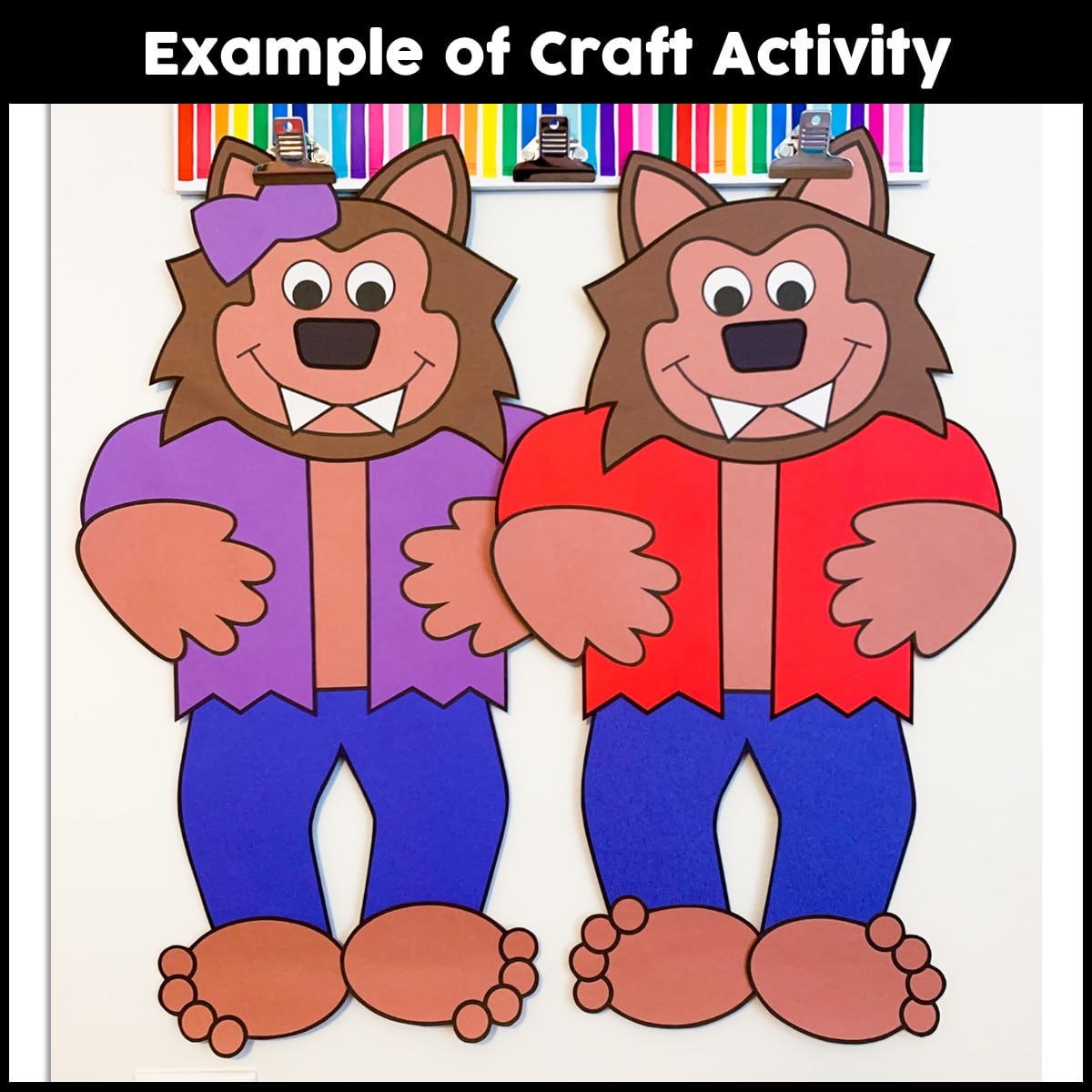 Werewolf Craft Activity Crafty Bee Creations