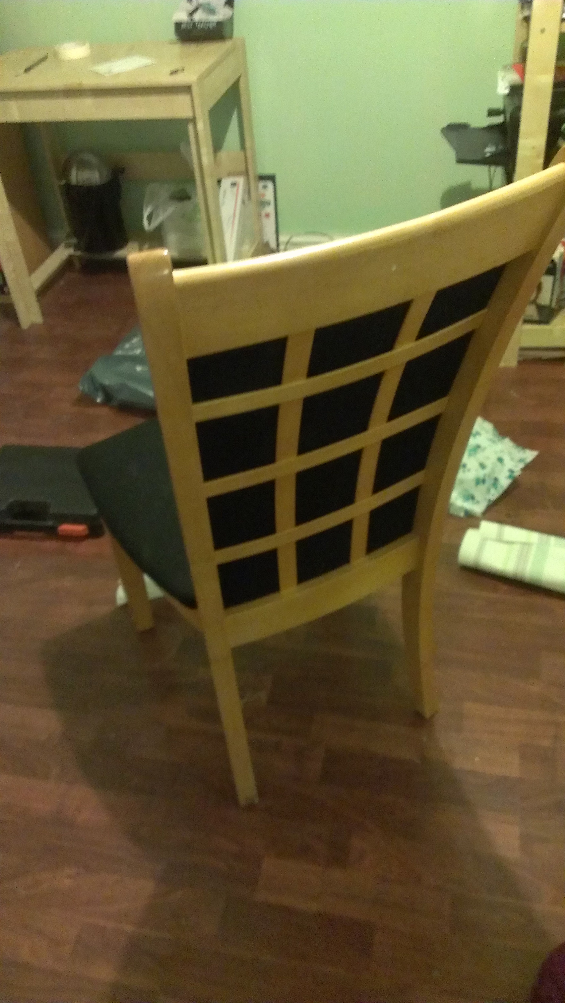 New fabric for a dining chair crafty cheap skate