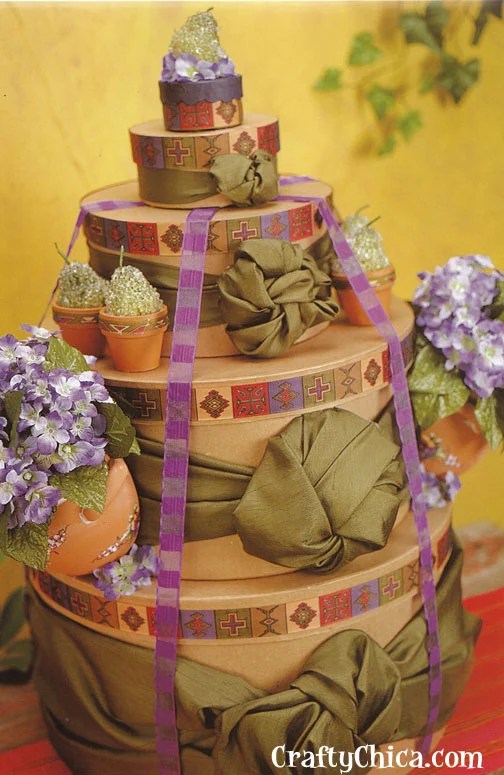 Floral gift box tower Crafty Chica