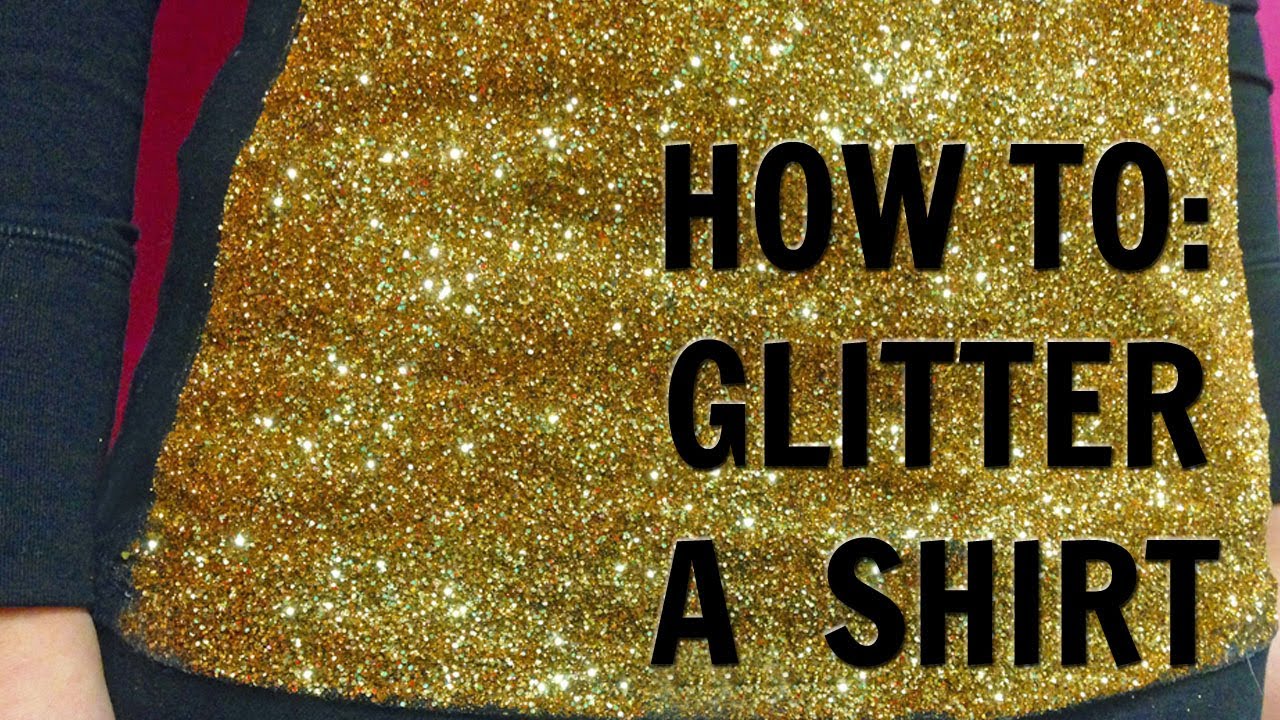 Glittered Shirt Tutorial Crafty Chica