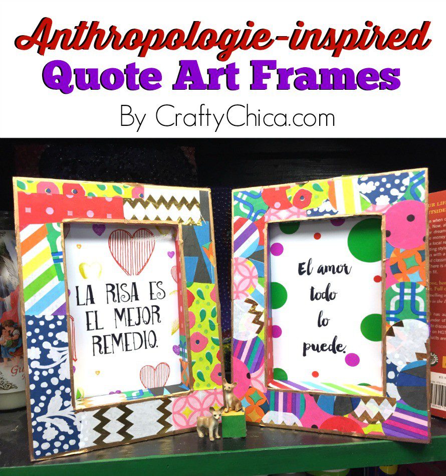 Decoupage Tissue Paper Frames Crafty Chica