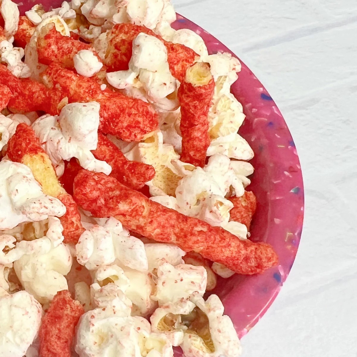 Flamin' Hot Cheetos popcorn recipe Crafty Chica
