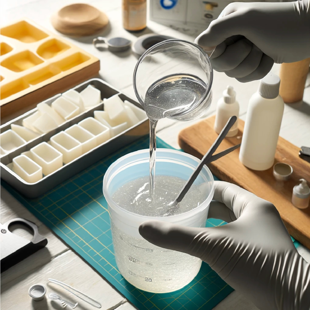 How to prep and mix twopart resin Crafty Chica