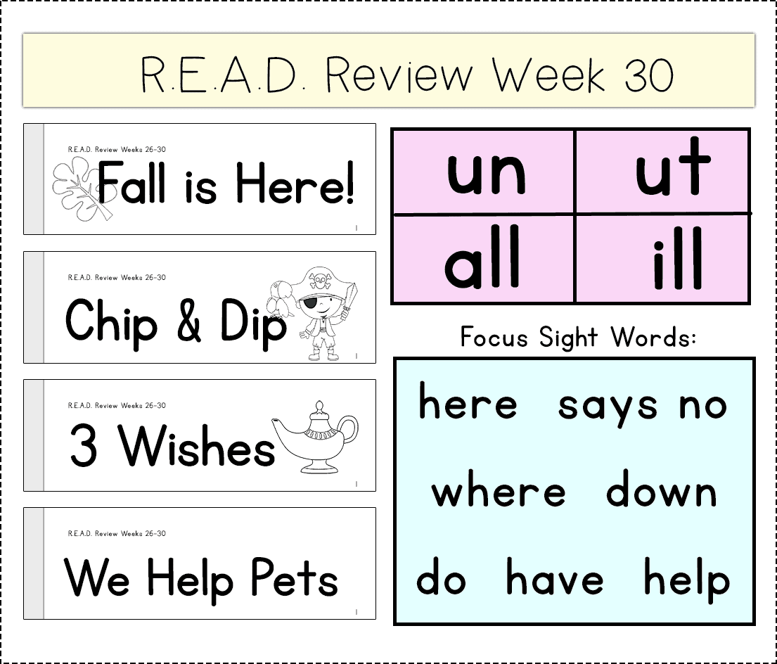 R.E.A.D. Review Pack The Crafty Classroom