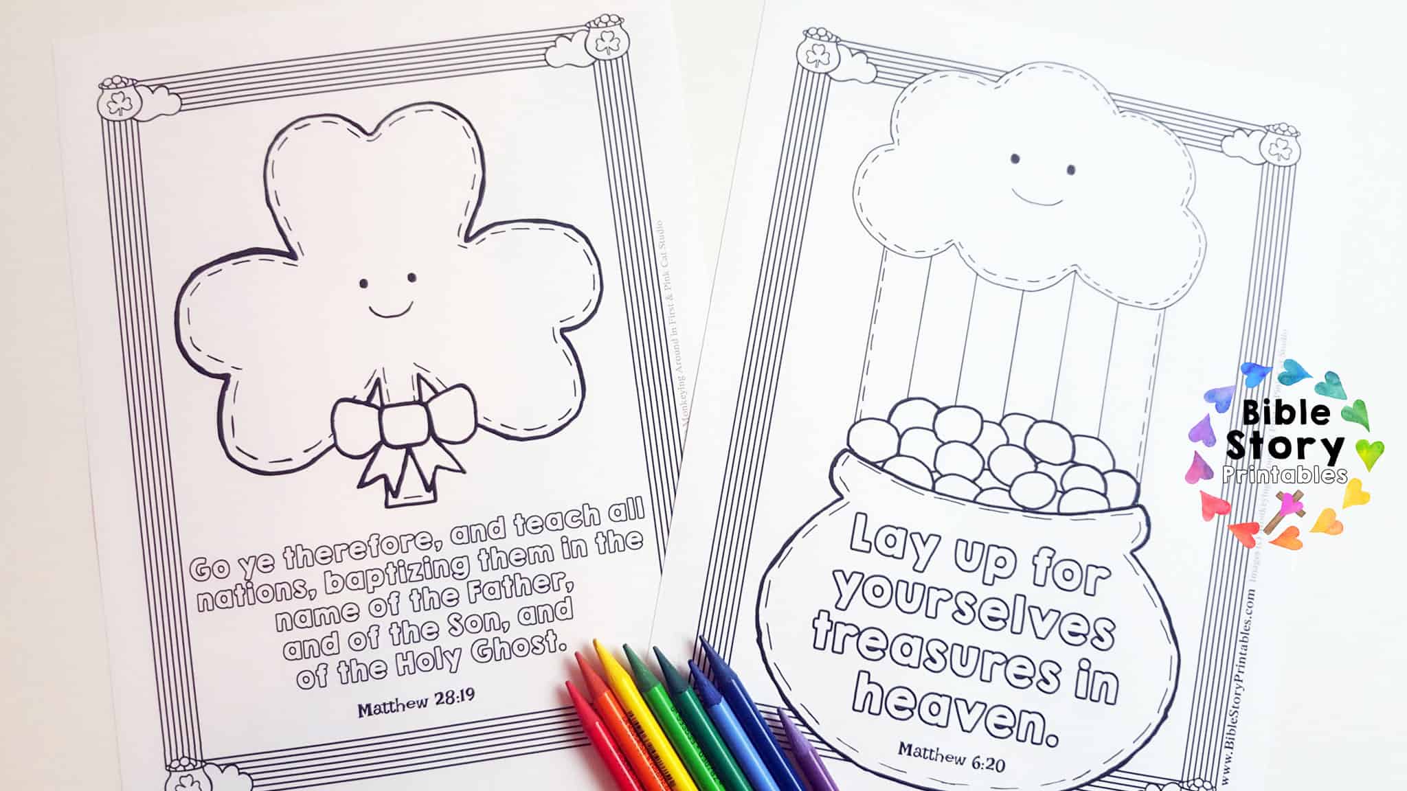 St. Patrick's Day Bible Activity Pack The Crafty Classroom