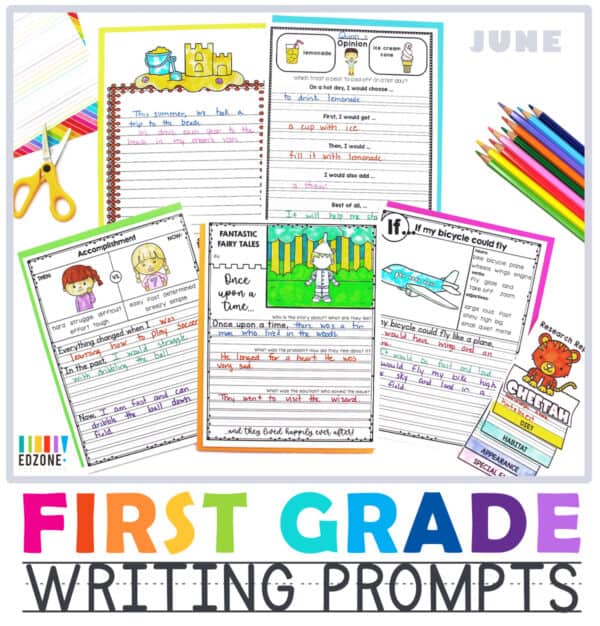 First Grade Writing Prompts - The Crafty Classroom