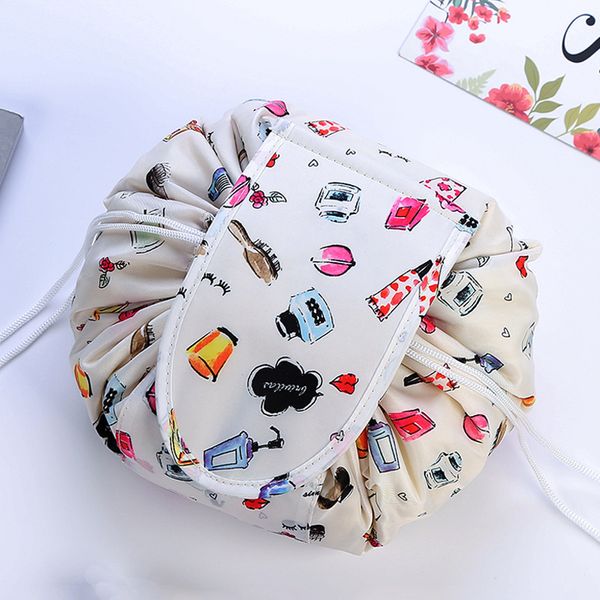 Drawstring Makeup Bag Waterproof Drawstring Toiletry Pouch New