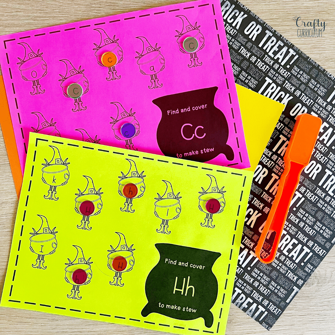 Halloween Activities for Toddlers and Preschoolers Includes Printable