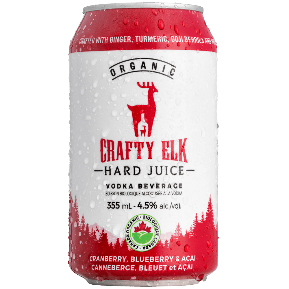 a Retailer Crafty Elk Organic Hard Juice, Vodka Beverages.