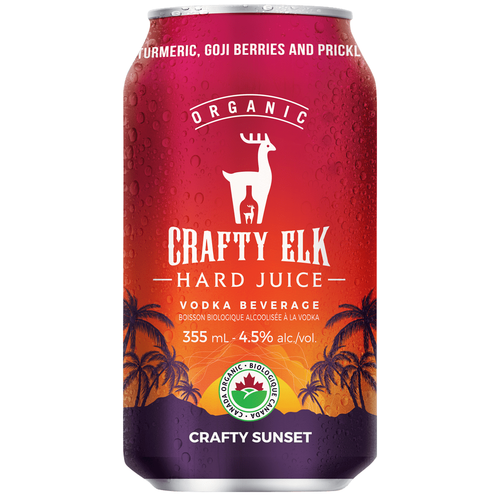 a Retailer Crafty Elk Organic Hard Juice, Vodka Beverages.