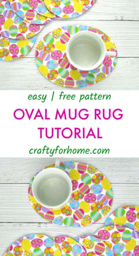 Easy Oval Mug Rug Tutorial Crafty For Home
