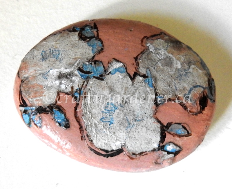 Decoupage Rocks craftygardener.ca