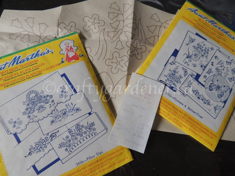 Stitching Embroidered Pillow Cases craftygardener.ca