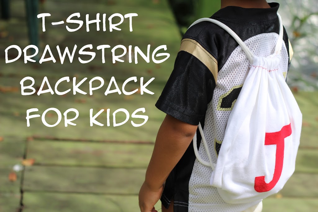 Tshirt Drawstring Backpack Tutorial Crafty Gemini