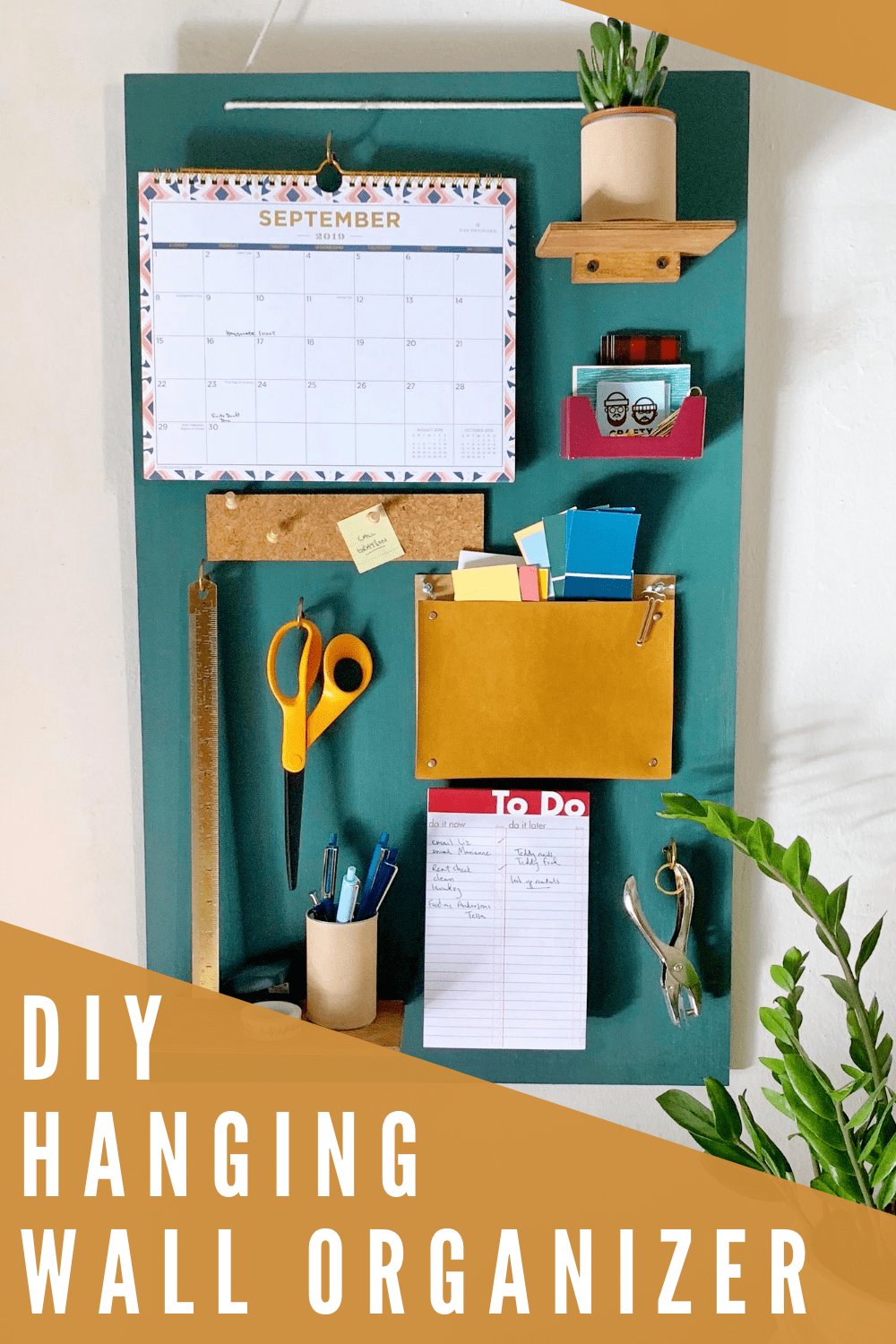 DIY Flat Wall Hanging Office Organizer Crafty Lumberjacks