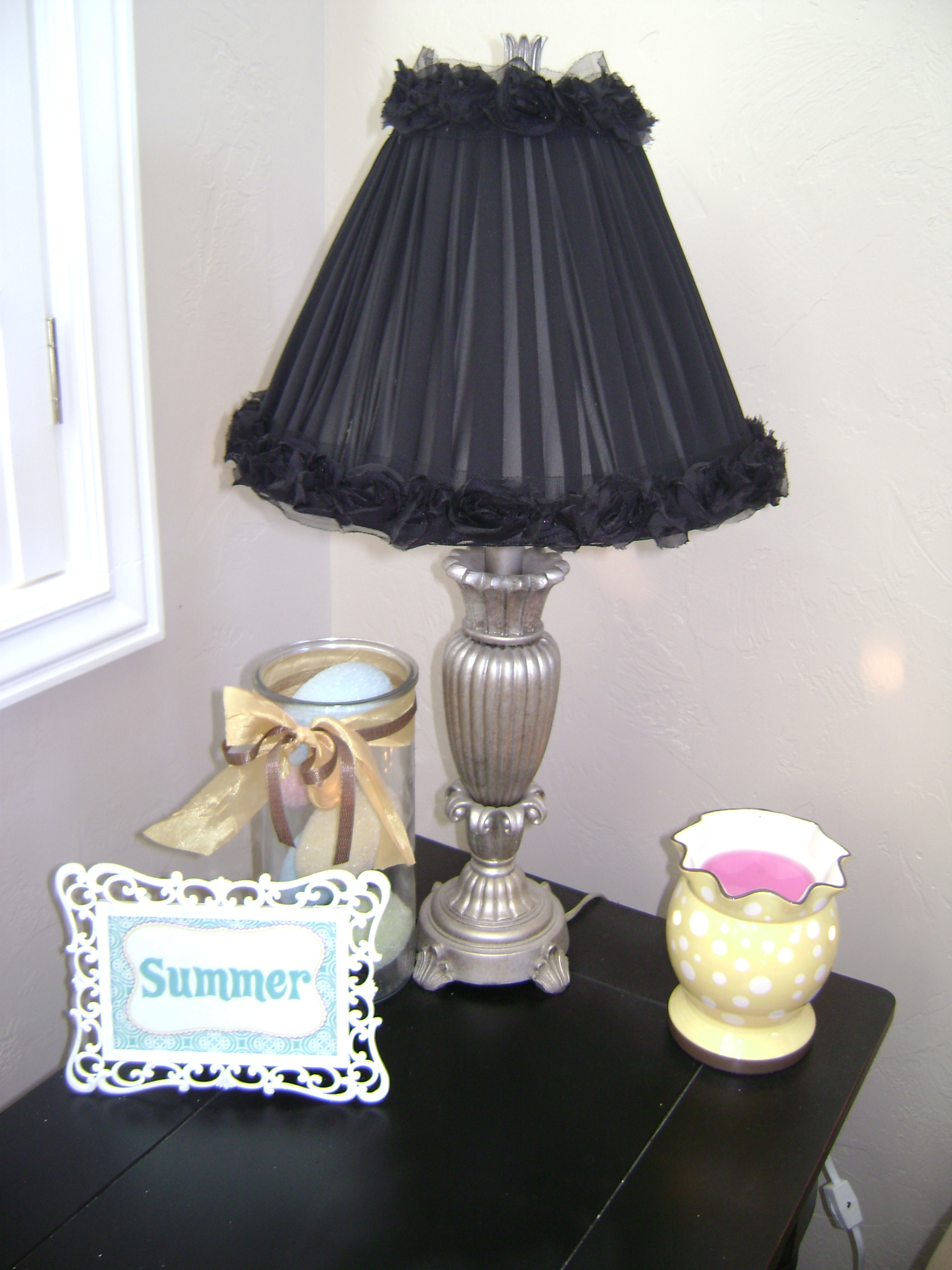 How to redo a lamp shade Craft