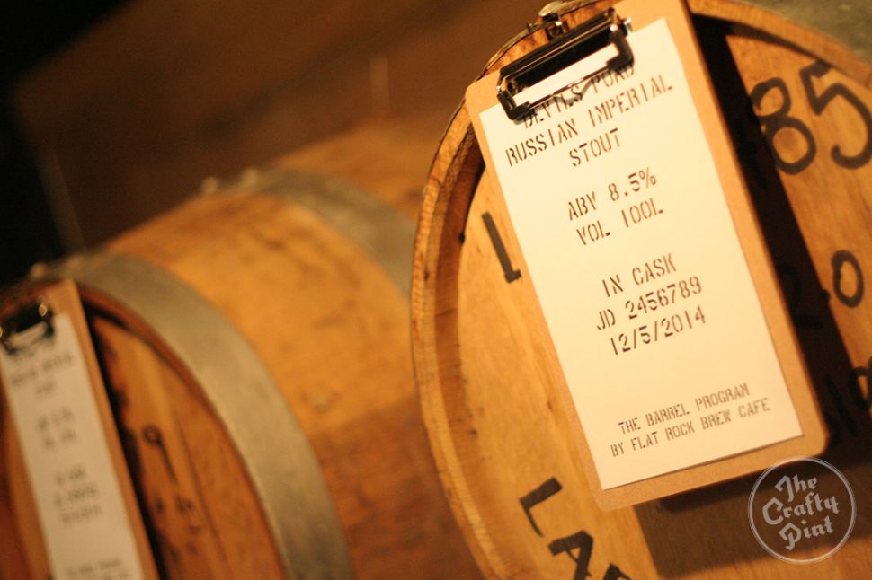 Barrel aged beer launch at Flat Rock Brew Cafe The Crafty Pint