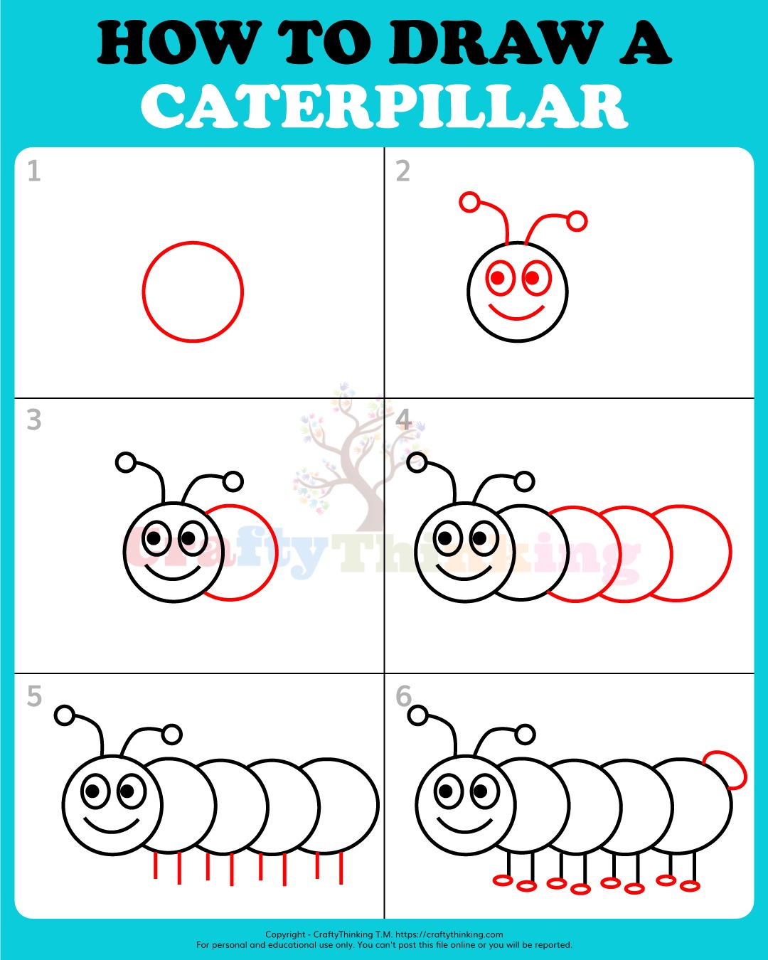 Collection 32+ Wallpapers how to draw a caterpillar step by step Excellent