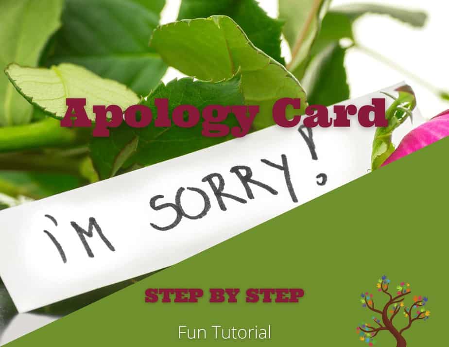 Fun and Inexpensive Apology Card CraftyThinking
