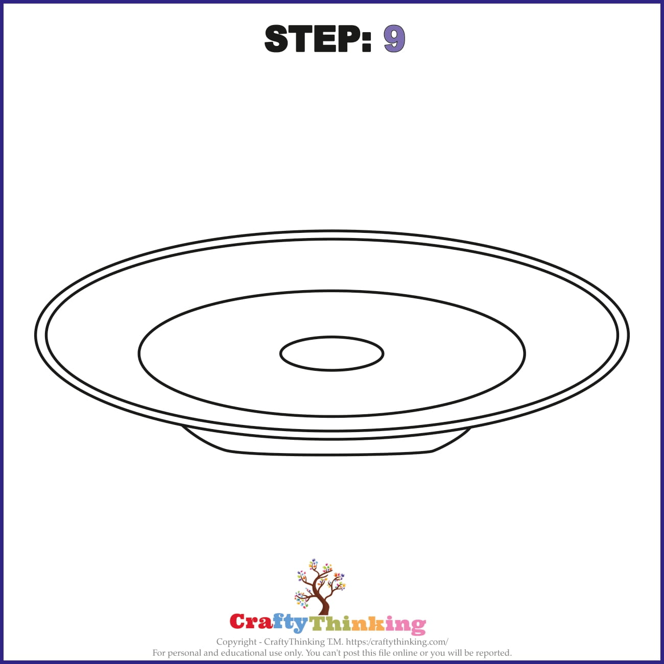 How to Draw a Plate with Free Plate Template CraftyThinking