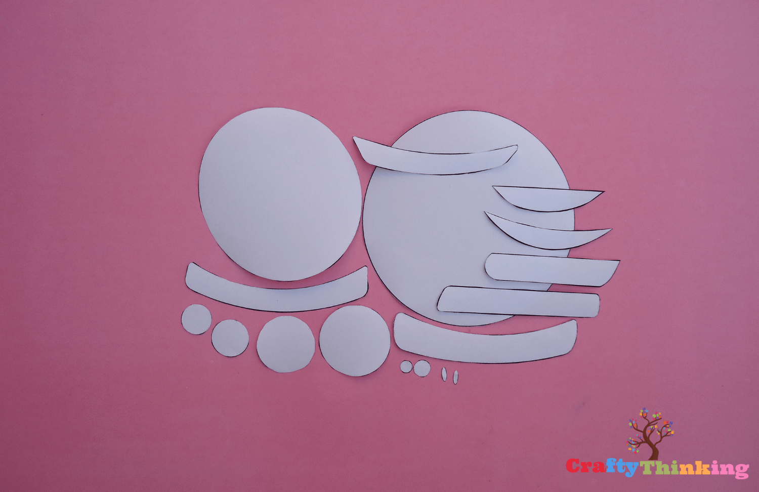 Easy Mummy Template Printable - Monster Craft for Kids - CraftyThinking