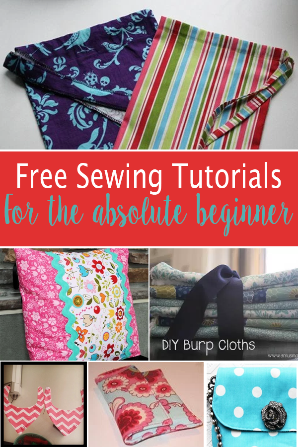 Free Sewing Projects for the Absolute Beginner Crafty Tutorials